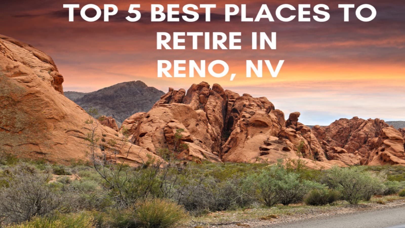 Northwest Reno Nevada with the Sierra Nevada mountains beyond — best places to retire in Reno NV 2026