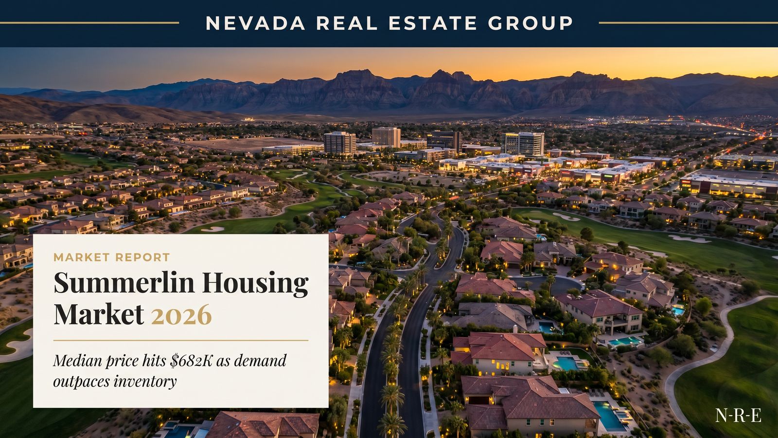 Summerlin Las Vegas master-planned community housing market with Red Rock Canyon backdrop 2026