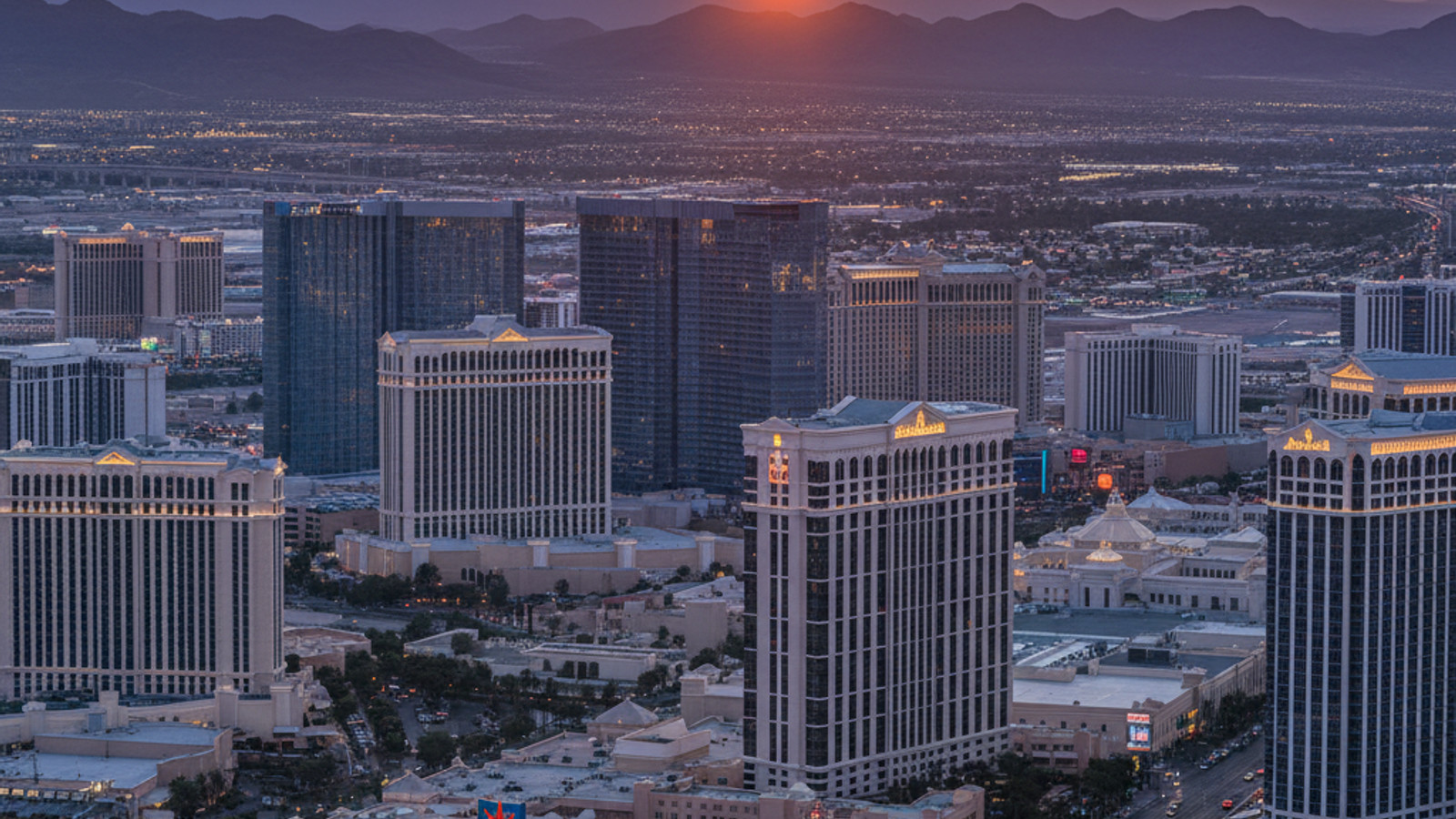 Las Vegas Valley aerial view showing residential neighborhoods and apartment communities in 2026